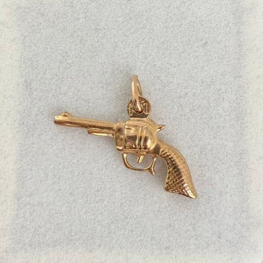Revolver Charm (9k Yellow Gold)