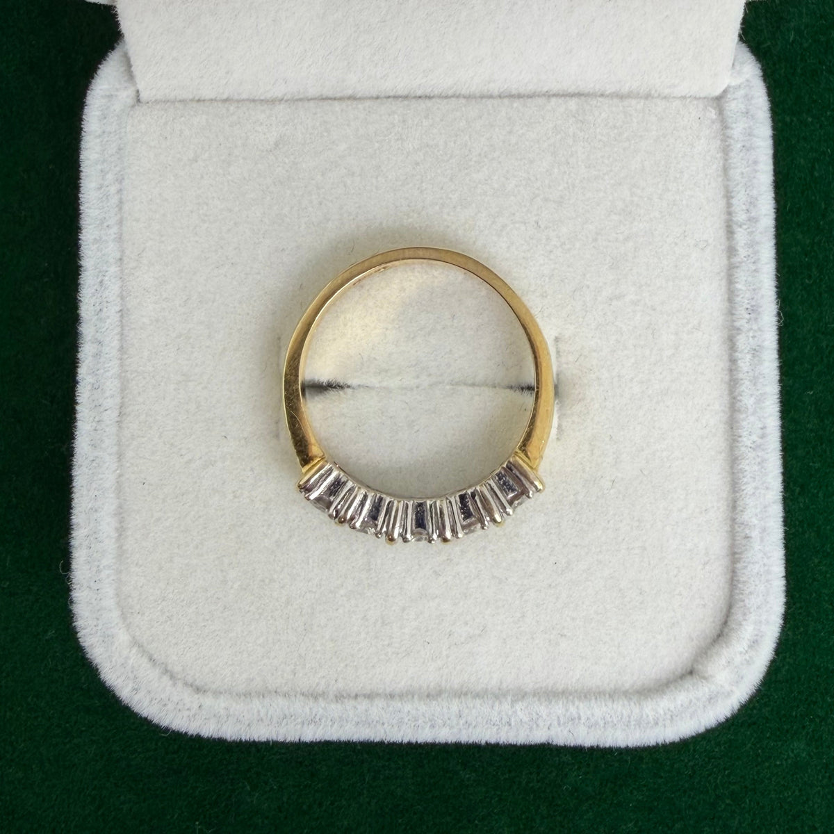 Vintage 5 Stone Round Cut Diamond Ring (18k Yellow Gold)