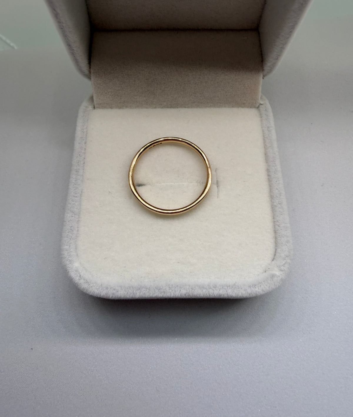 9k Yellow Gold Ruby and Diamond Stacking Band