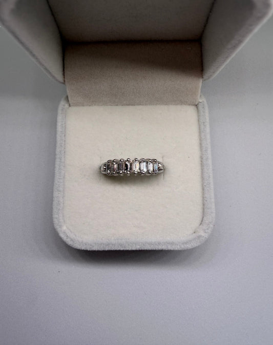 Baguette Diamond Platinum Ring