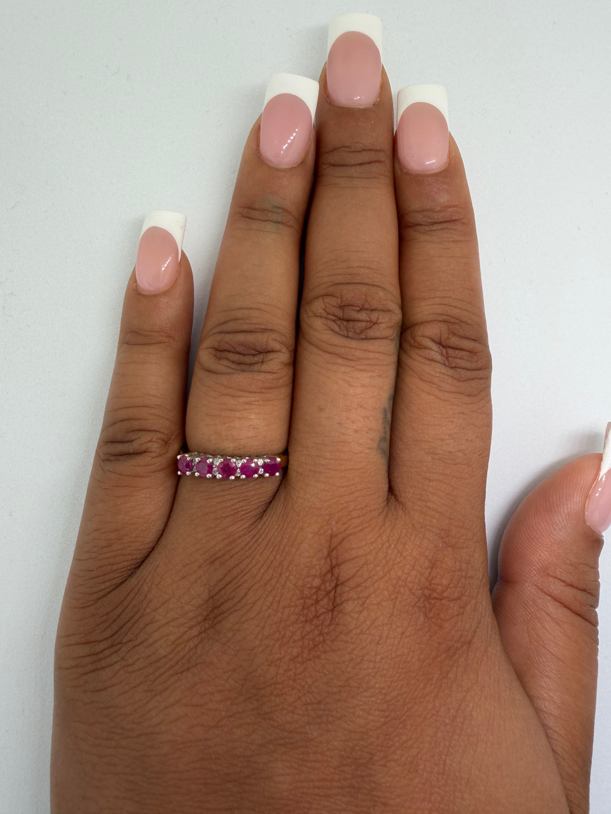 9k Yellow Gold Ruby and Diamond Ring