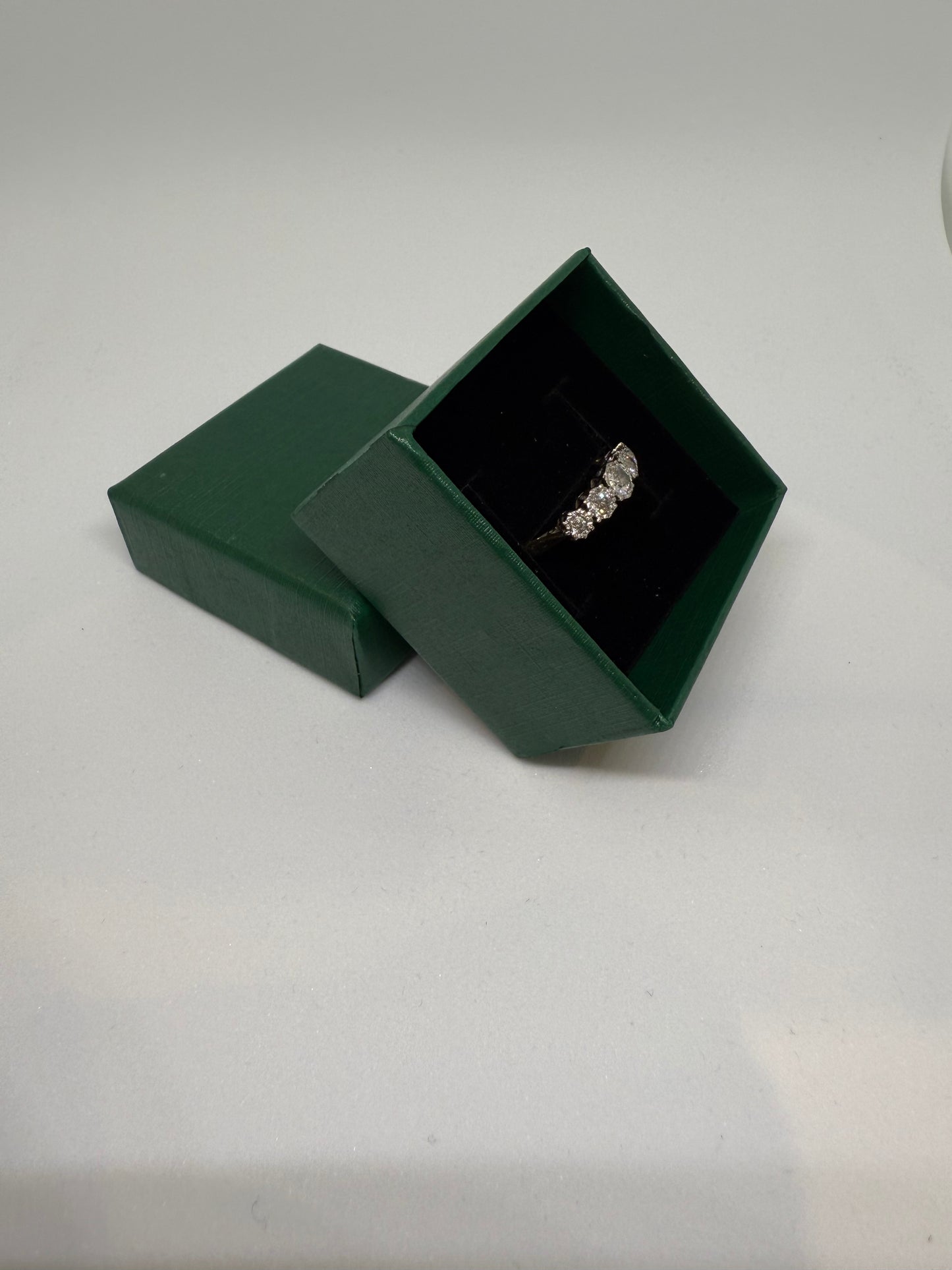 18ct Yellow Gold & Platinum 5 Stone Diamond (Old Cut) Ring