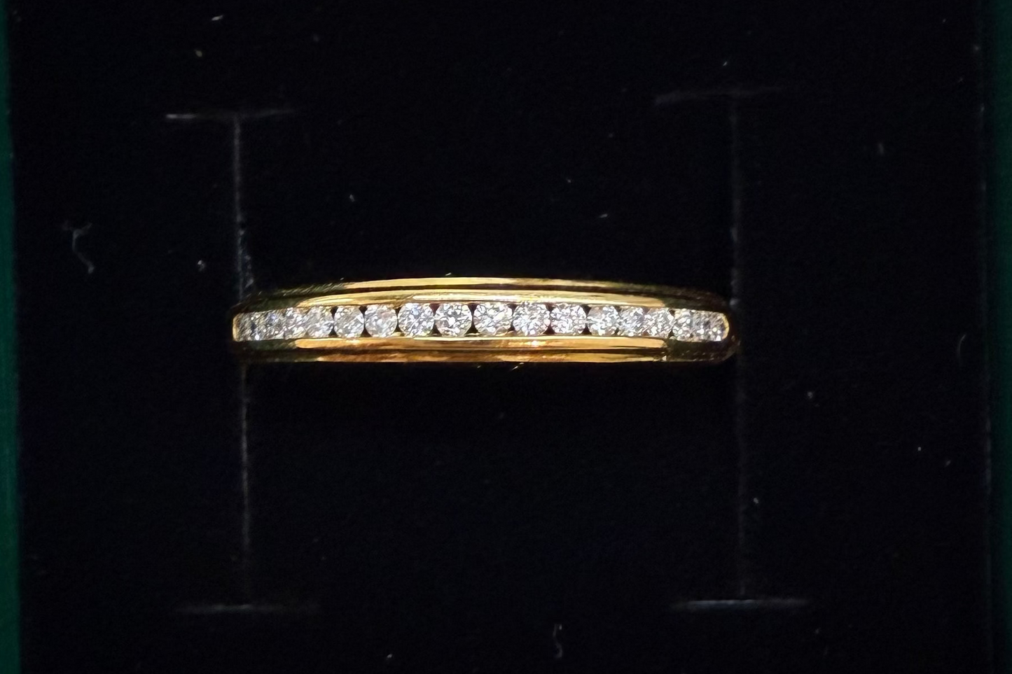 18ct Yellow Gold, Diamond Half Eternity Ring