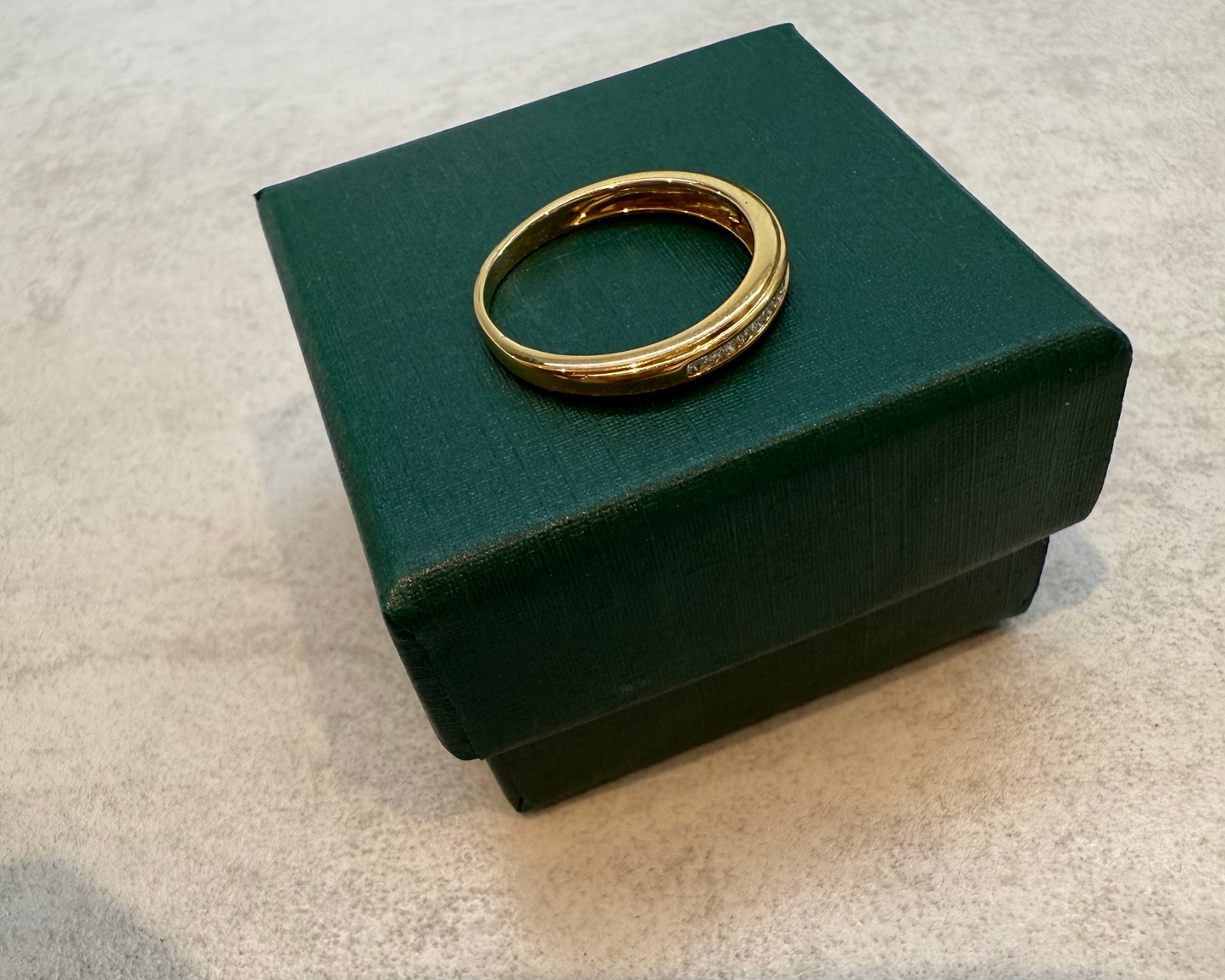18ct Yellow Gold, Diamond Half Eternity Ring